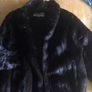 Black sable mink jacket